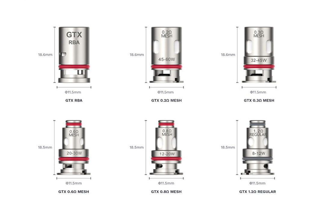 Vaporesso GTX-2 Coil - 5 Pack