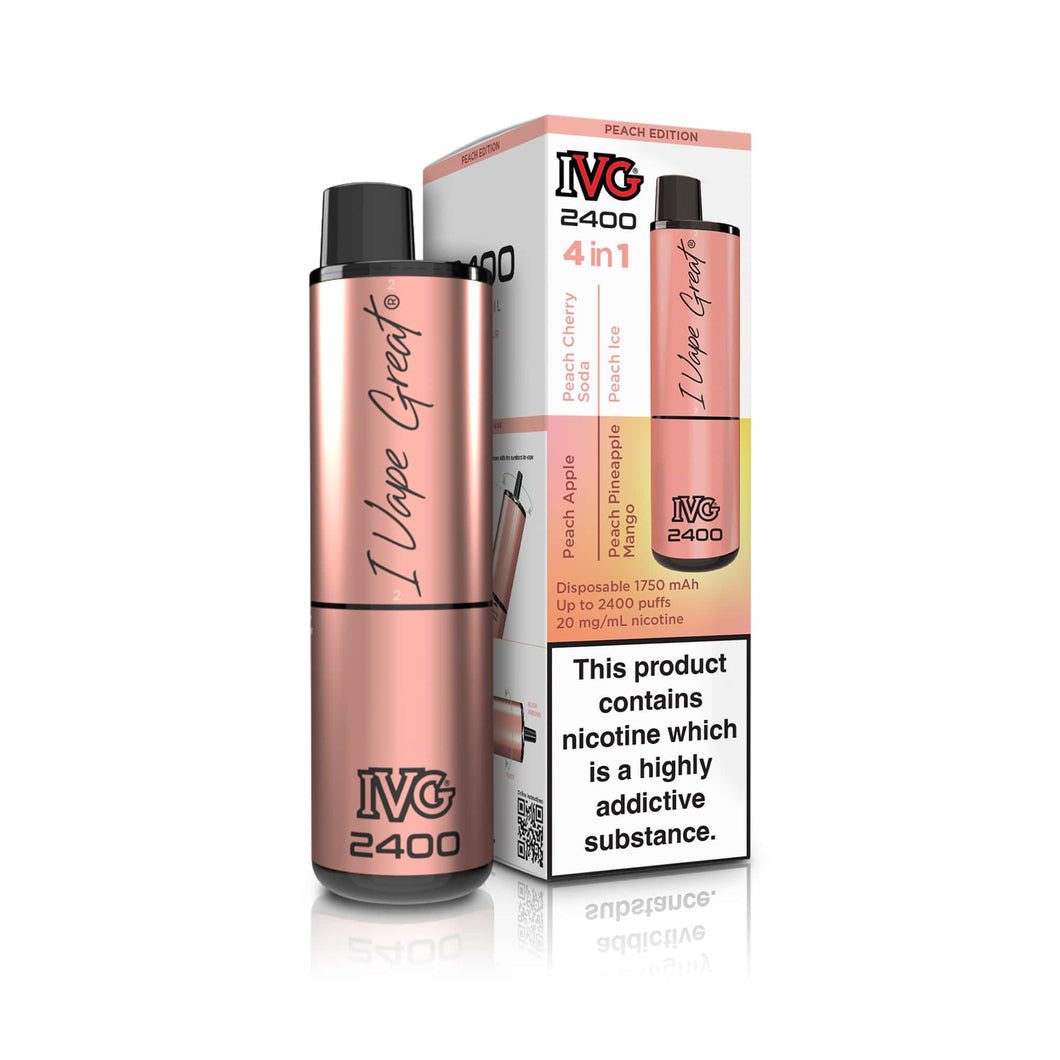 IVG 2400 Disposable Pod Kit - Peach Edition [20mg]